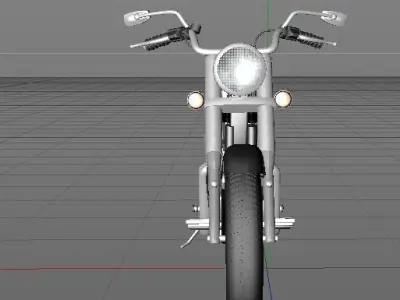 Motorcycle Kawasaki 3D model