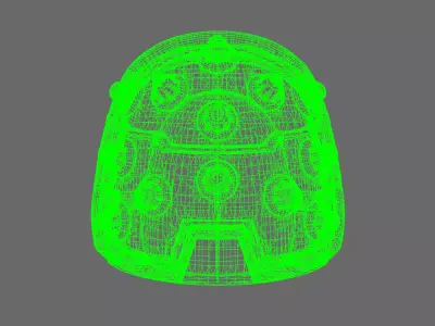 Space Knights V4 Savage Studded Shoulder Pads Type C 3D print model