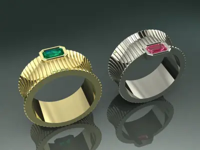 RING WITH STONES 3D PRINTING MODEL 3D print model 3D print model purchase