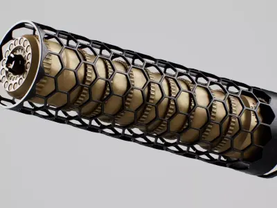 Larue Tactical SUURG LT-15 5 56 Suppressor Low-poly 3D model