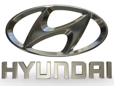 hyundai logo 3D model