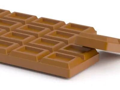 chocolate bar 3D model