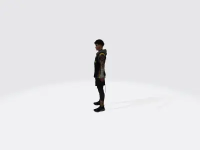 Game cobra Character Low-poly 3D model
