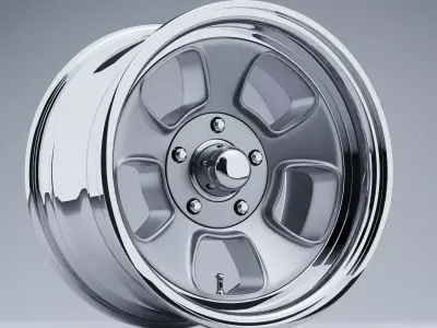 ET Wheels by Team III Wheels FIVE WINDOW Low-poly 3D model