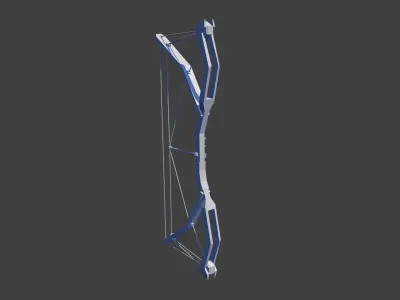 Low poly tactical bow Free low-poly 3D model