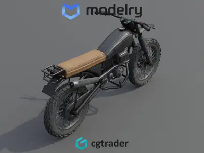 Adventure Motorcycle 3D model