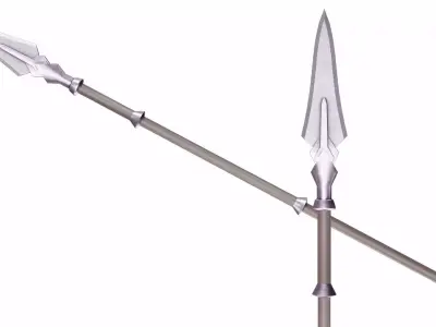Spear 07 Low-poly 3D model