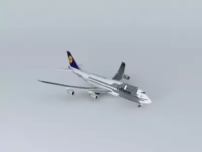 Boeing 747-8i  Lufthansa Free 3D model