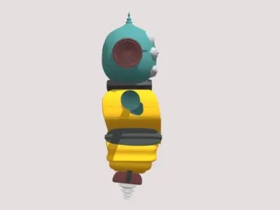 ROBOT 3d SET for GAME ANIMATING MODElING 3D model