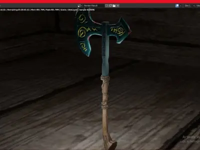 Theee Axe 3D model
