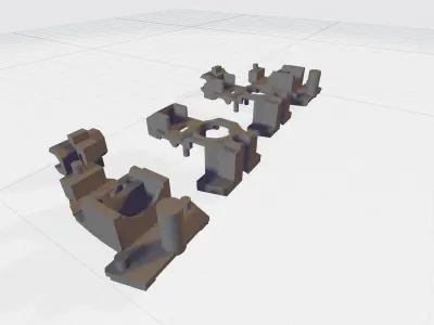 MG GUNDAM v1-5 Foot joint Free 3D print model