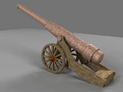 Cannon 3D model buy