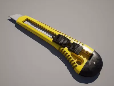 Cutter Knife Low-poly 3D model purchase