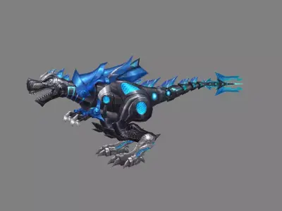 Mount - Dino Type 18 Low-poly 3D model