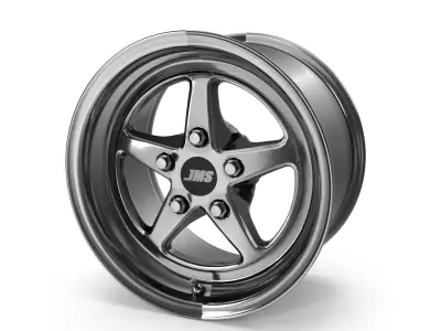 JMS Avenger Series Race Wheel 17 X 10 Aluminum Polished Rear  3D model