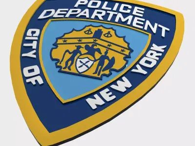 NYPD Police Department Logo 3D Model 3D model