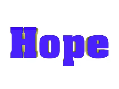 Hope word 1 3D model