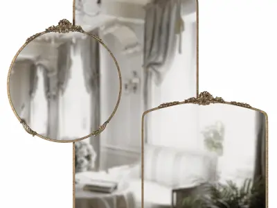 Adeline Decorative Mirrors by Cooper Classics 3D model