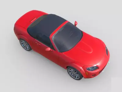 Low Poly Car - Mazda MX-5 2009 Low-poly 3D model