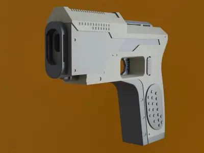 Gun Pistol Low-poly 3D model