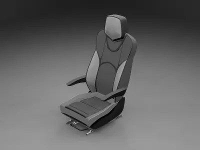 Bus seat 3D model