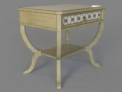 Bedroom Sanctuary Bedside Table 3D model