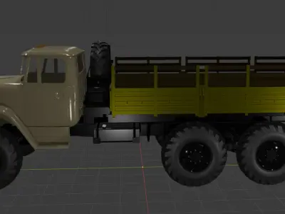Ural 4320 3D print model by Iosebshioshvili