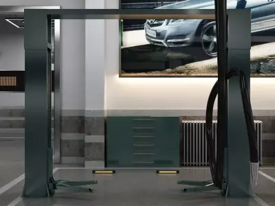 Car Service  3D model