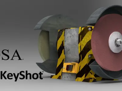 Bench grinder Free 3D model