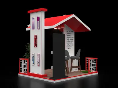 DKT Booth 3D model