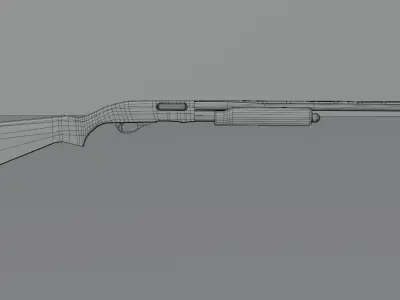shotgu-escopeta Low-poly 3D model