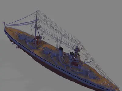 IJN Hyuga 3D model