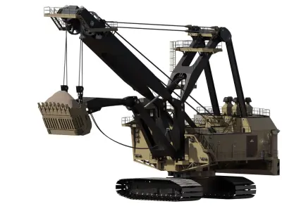 Electric Rope Shovel 3D model