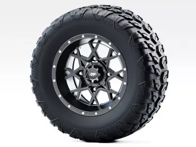 ITP Hurricane Wheels Low-poly 3D model