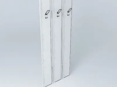 Indiana red pine coat hanger 3D model
