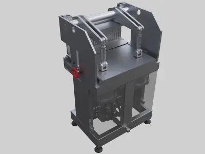 Pneumatic bending machine 3D model