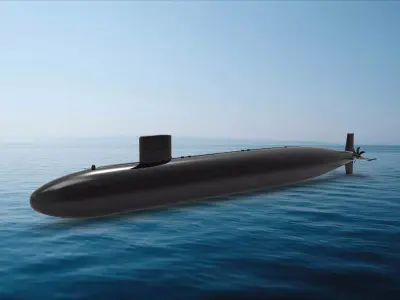 Los Angeles-class submarine 3D model