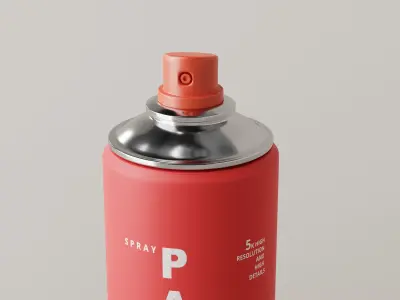 Spray Paint Can Low-poly 3D model purchase
