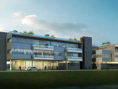 3Dmax fashion city commercial square building 230 3D model