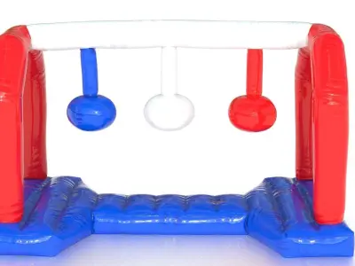 Modular inflatable water park WRECKING BALLS Low-poly 3D model