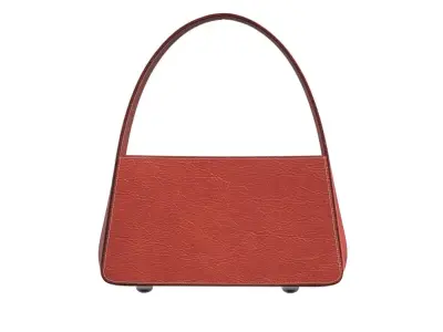 Orange Leather Mini Bag 3D model