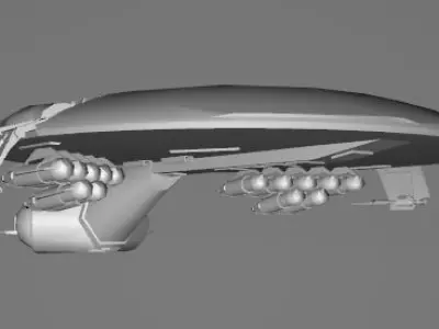 STAR WARS Droid Gunship - Low Poly Game - Battlefield FBX MODEL Low-poly 3D model