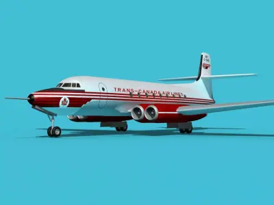 AVRO Canada C-102 Jetliner V05 3D model