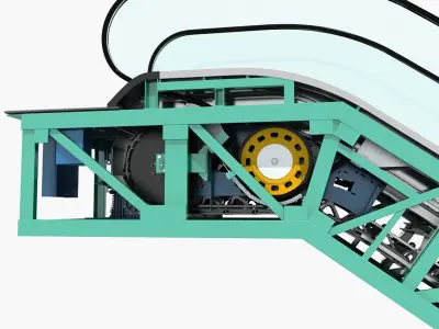 Escalator 02 3D model