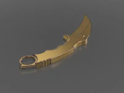 karambit 3D model purchase