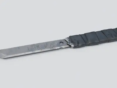 Prison Knife Low-poly 3D model