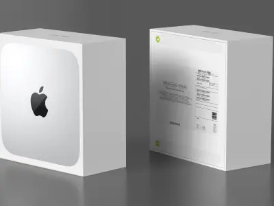 Apple Mac Mini Packaging Box 3D model