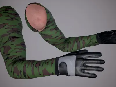 FPS Arms Pack 01b Low-poly 3D model