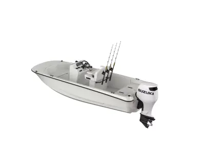5 Meter Fishing Boat 3D model