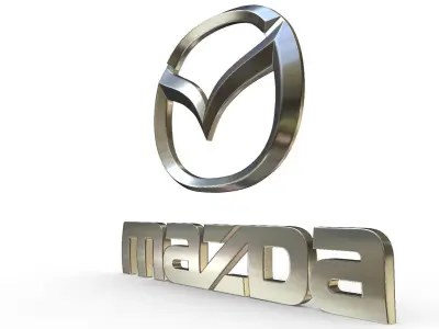 mazda logo 3D model